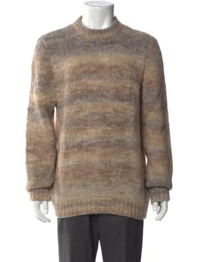 Pre-owned A.p.c. Patterned Crew Neck Pullover In Neutral