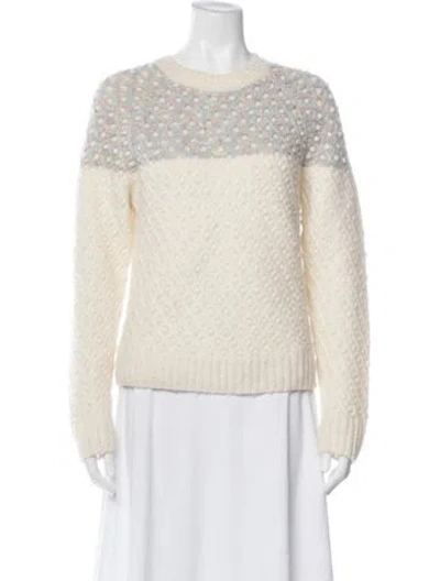 Pre-owned A.p.c. Patterned Crew Neck Sweater