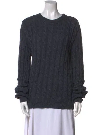 Pre-owned Apc Patterned Crew Neck Sweater In Gray