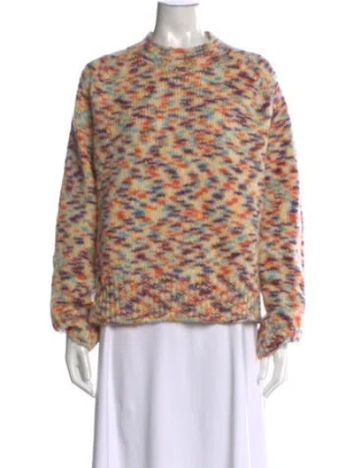 Pre-owned A.p.c. Patterned Crew Neck Sweater W/ Tags In Multicolor