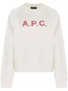 Apc A.p.c. Patty Cotton Crew-neck Sweatshirt In White