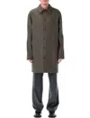 Apc A.p.c. A.p.c. Prince Of Wales Wool Coat In Brown