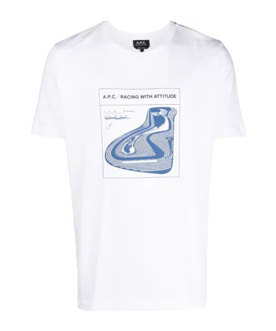 Apc Paul Graphic-print T-shirt In White