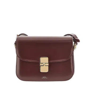 Apc . P.c. 'grace Small' Leather Bag In Brown