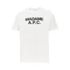Apc Graphic Crew Neck Short Sleeve T-shirt In White