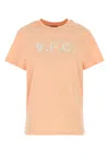 Apc A.p.c. Peach Cotton T-shirt