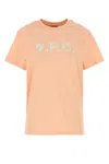 Apc A.p.c. Peach Cotton T-shirt In Orange