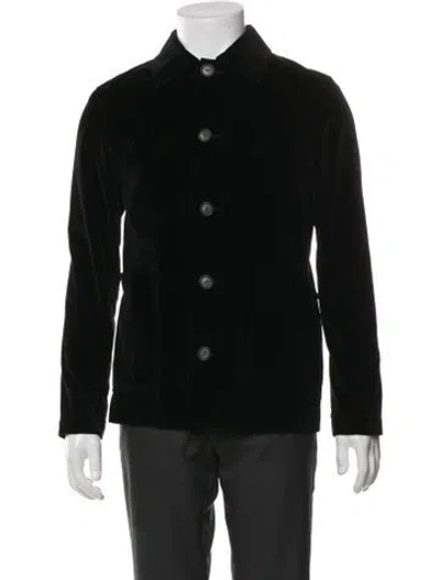 Pre-owned A.p.c. Peacoat In Black