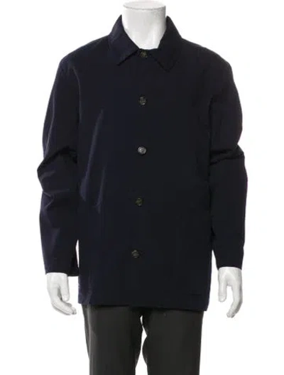 Pre-owned Apc Peacoat In Blue