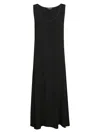 Apc A.p.c. Scoop Neck Sleeveless Flared Dress In Black