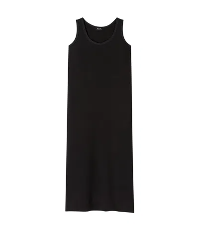 Apc Penny Dress In Lzz - Black