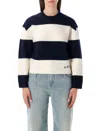 Apc A.p.c. A.p.c. Penny Striped Sweater In Blue