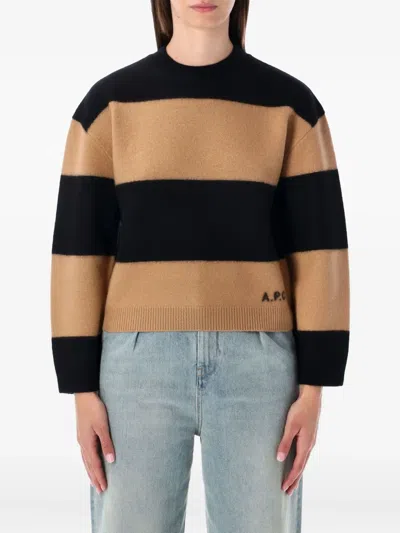 APC PENNY STRIPE KNIT SWEATER