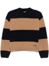 Apc A.p.c. Penny Knitted Stripped Jumper In Blue