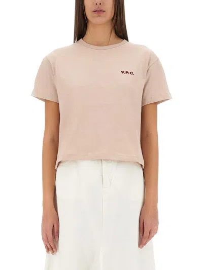 Apc A.p.c. "petit Vpc" T-shirt In Neutral