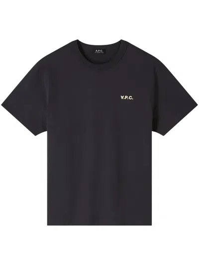 Apc A.p.c. Boxy T-shirt In Black
