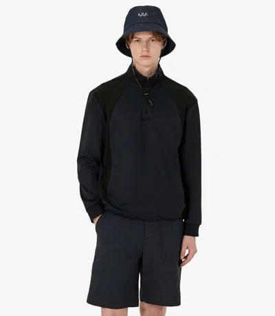 Apc Phil Sweatshirt Xl Iak In Iak - Dark Navy Blue