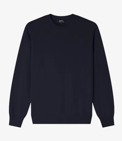 Apc Philo Logo Sweater Xl Dark Navy Blue