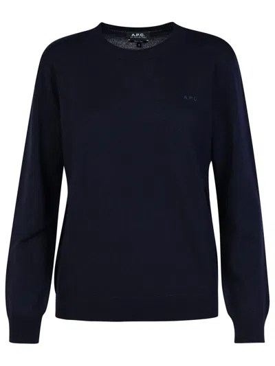 APC PHILO NAVY WOOL SWEATER