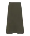 Apc Phoebe Midi Skirt In Green