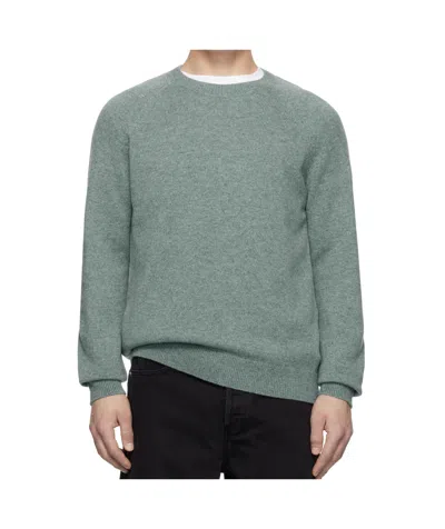 Apc Blue Pierre Sweater In Pie Bleu Gris Chine