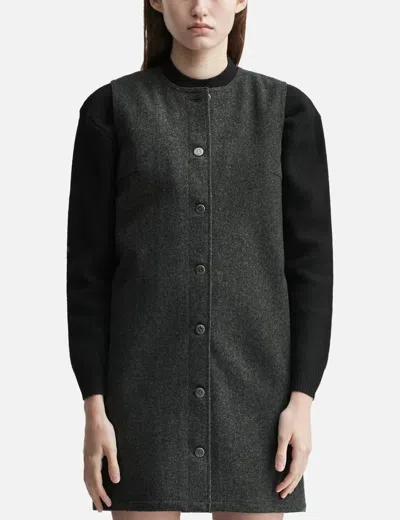 Apc Pinafore Dress In Black