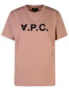 Apc A.p.c. Logo Printed Crewneck T In Pink