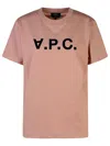 Apc A.p.c. Logo Printed Crewneck T In Pink