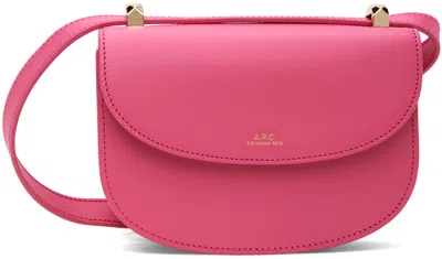 Apc Pink Genève Mini Bag In Fah Fuschia