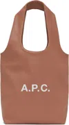 Apc Pink Ninon Small Tote In Faq Dark Pink