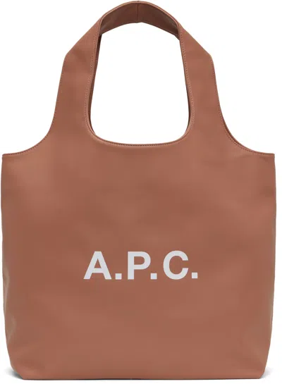 Apc Pink Ninon Tote In Faq Dark Pink