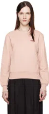 Apc Pink Petit 'vpc' Boxy Sweatshirt In Rose Poudre/bordeaux