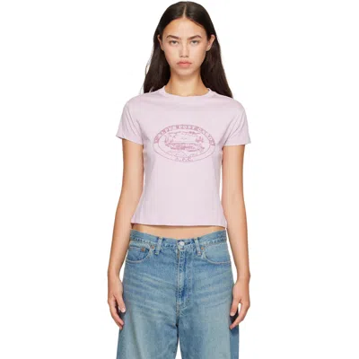 A.p.c. Pink Vintage Camping Logo T-shirt In Neutral