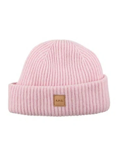 Pre-owned A.p.c. Pink Wool Beanie