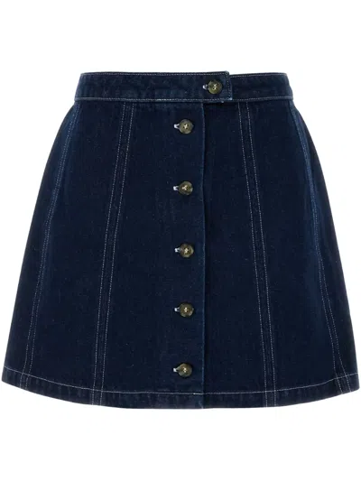 APC PIPA DENIM SKIRT