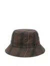 Apc Plaid-pattern Bucket Hat In Brown
