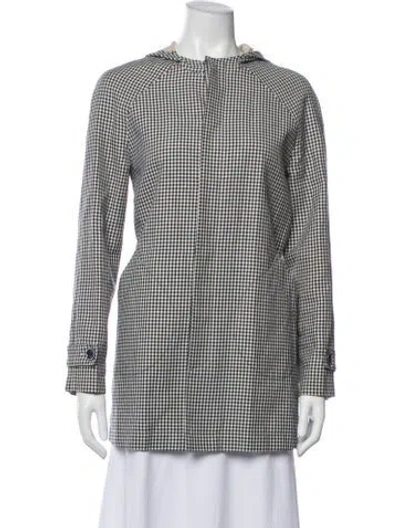 Pre-owned A.p.c. Plaid Print Jacket In Black
