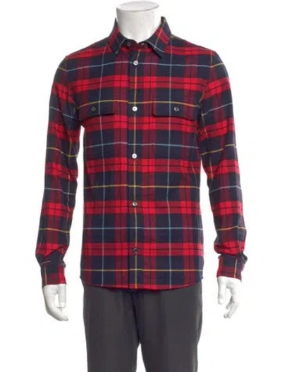 Pre-owned Apc Plaid Print Long Sleeve Shirt In Multi