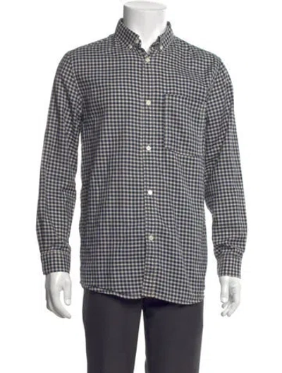 Pre-owned A.p.c. Plaid Print Long Sleeve Shirt In Multi