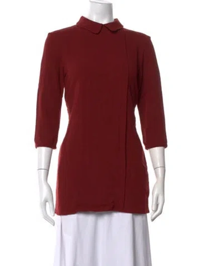 Pre-owned A.p.c. Plaid Print Mini Dress In Red