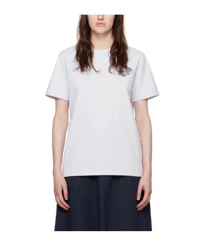 Apc Plain Jersey Short-sleeved T-shirt In White