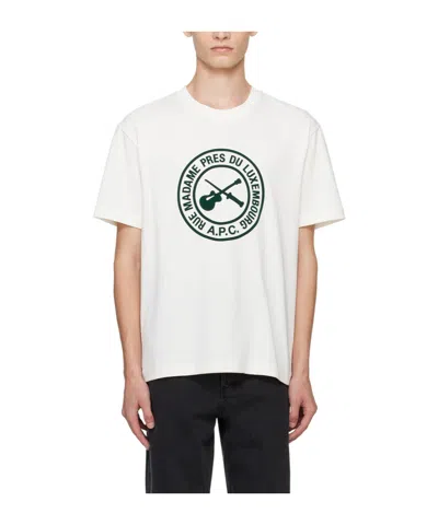 Apc Plain Jersey T-shirt In White