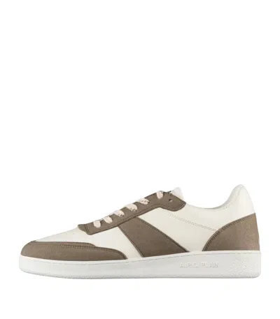 Apc Off-white & Khaki Plain Sneakers In Tjb Kaki/white