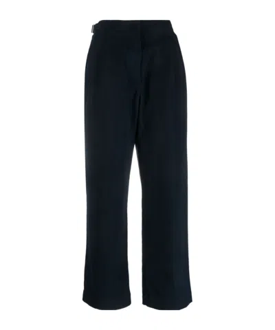 APC PLEAT-DETAIL WIDE-LEG COTTON TROUSERS
