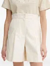 Apc Pleated-detail Tailored Shorts In Neutral