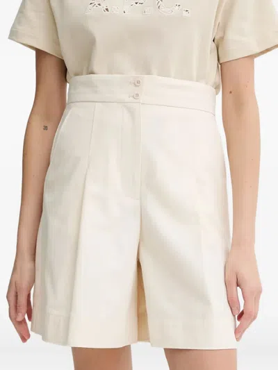 Apc Pleated-detail Tailored Shorts In Neutral