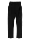 Apc Cotton Pleated Front Pant With Belt Loops In Black