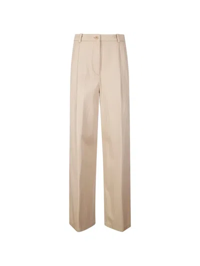 Apc Pleated Ginny Trousers In Burgundy