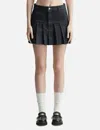 A.p.c. Pleated Mini Skirt In Black