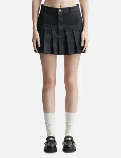 Apc Pleated Mini Skirt In Black